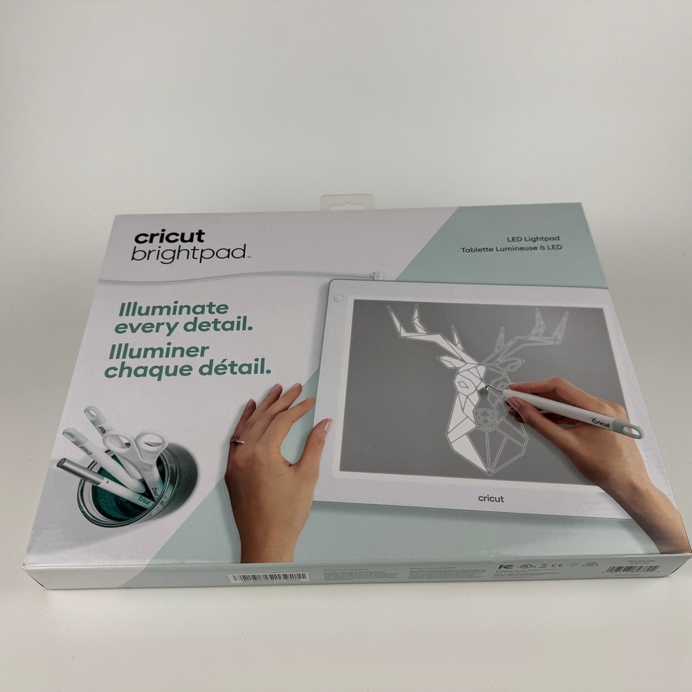 Cricut BrightPad LED Lightpad Mint White 2004201 Tracing Weeding Tool New‎